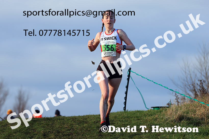 Womens under-17s and under-20s 2024 NECAA Cross Country Champs., Temple Park, South Shields. Photo: David T. Hewitson/Sports for All Pics